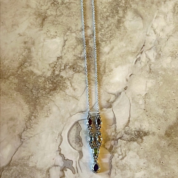 Multi Gemstone Necklace - Picture 3 of 4